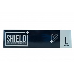 Guantes de nitrilo - negro - talla L - 100 guantes
