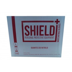 Caja de guantes de nitrilo - blanco - 10 cajas de 100 guantes